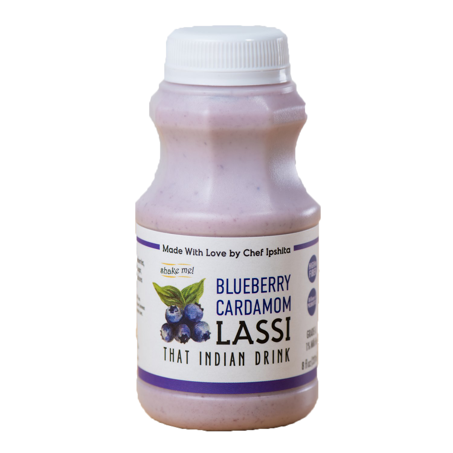 Blueberry Cardamom Lassi - 8 oz